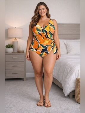 Artesands One Piece Plus Size Swimsuit with underwire